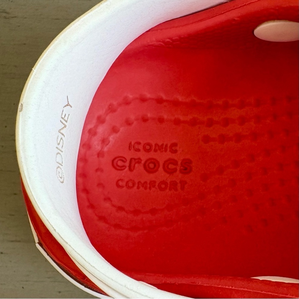 CROCS Disney Minnie Mouse Kids Slip On Clog Shoes Toddler Little Kids Sz 4 Red - Picture 5 of 14